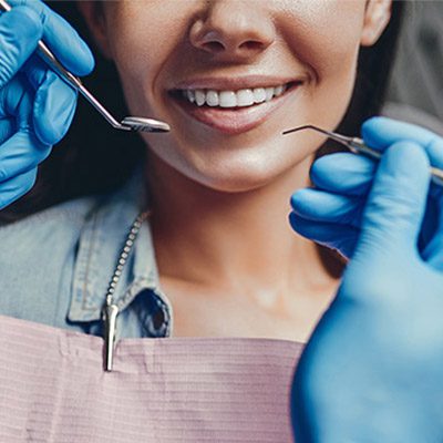 Dental patient smiling